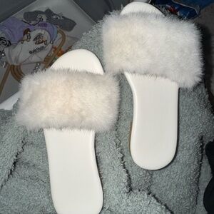 Fuzzy slippers